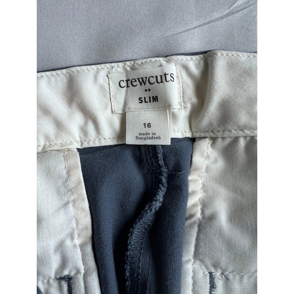 J Crewcuts Active Boys Size 16 Navy Blue Adjustable Waist Pants